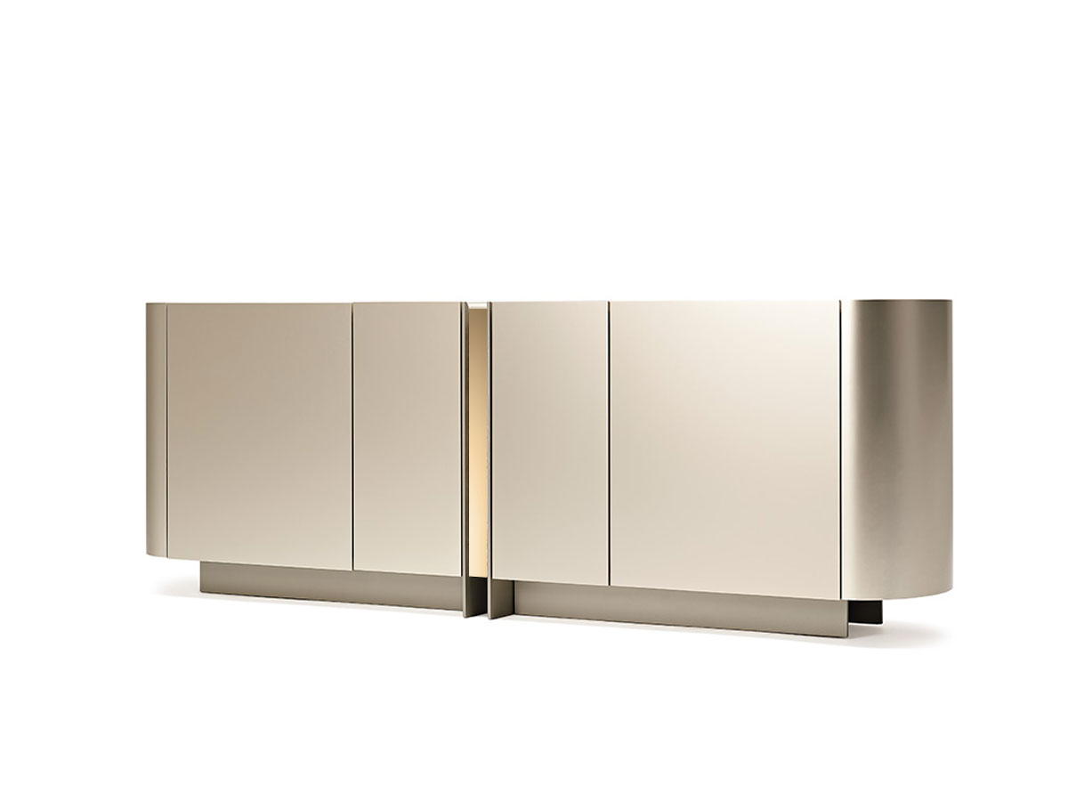 Cattelan Italia Dynasty Sideboard Titanium Bronze Mirrored Crystal