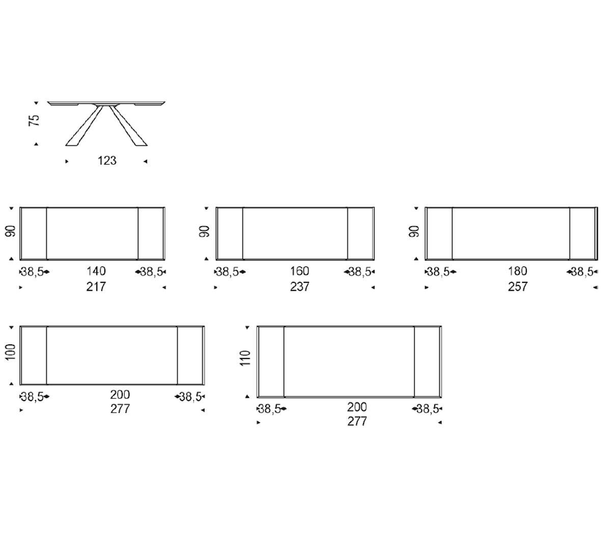 Cattelan Italia Eliot Wood Drive Extendable Table