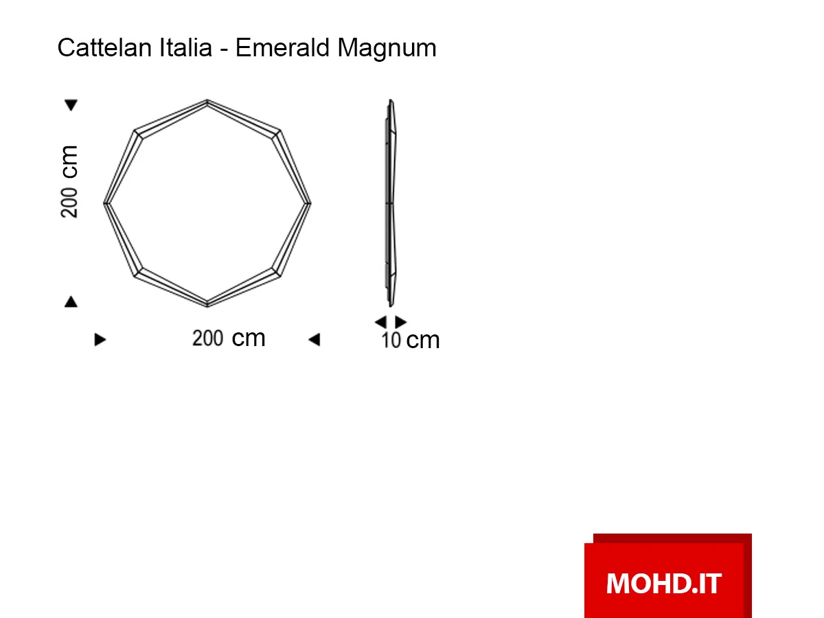Cattelan Italia Emerald Magnum Mirror