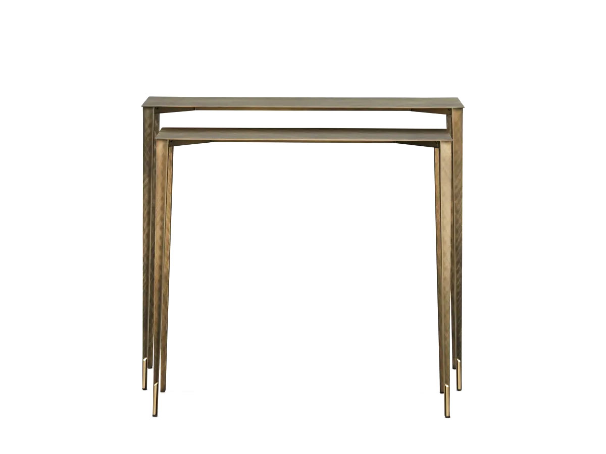 Cattelan Italia Etoile Console 120 Set Of 2 Brushed Brass