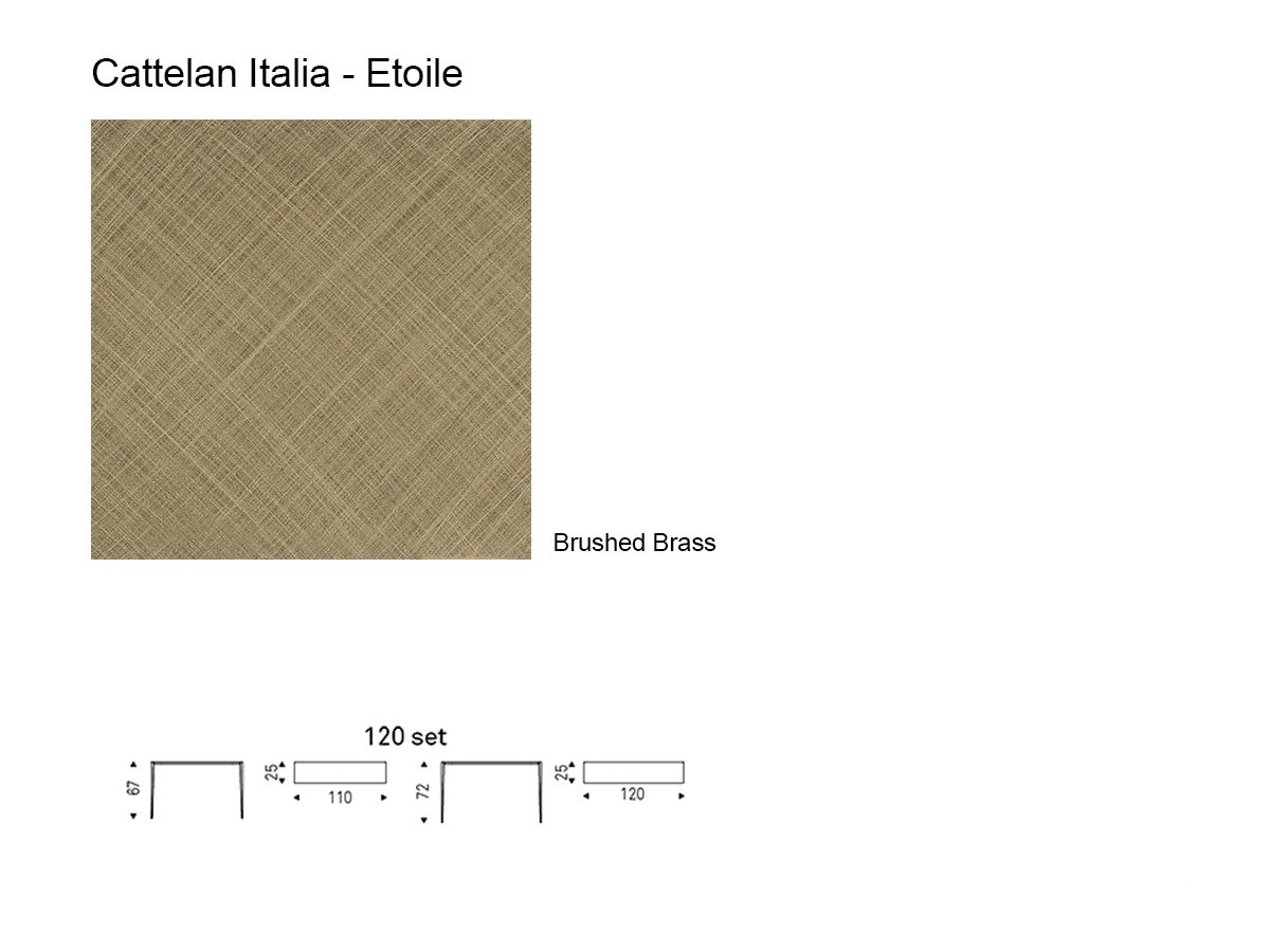 Cattelan Italia Etoile Console 120 Set Of 2 Brushed Brass