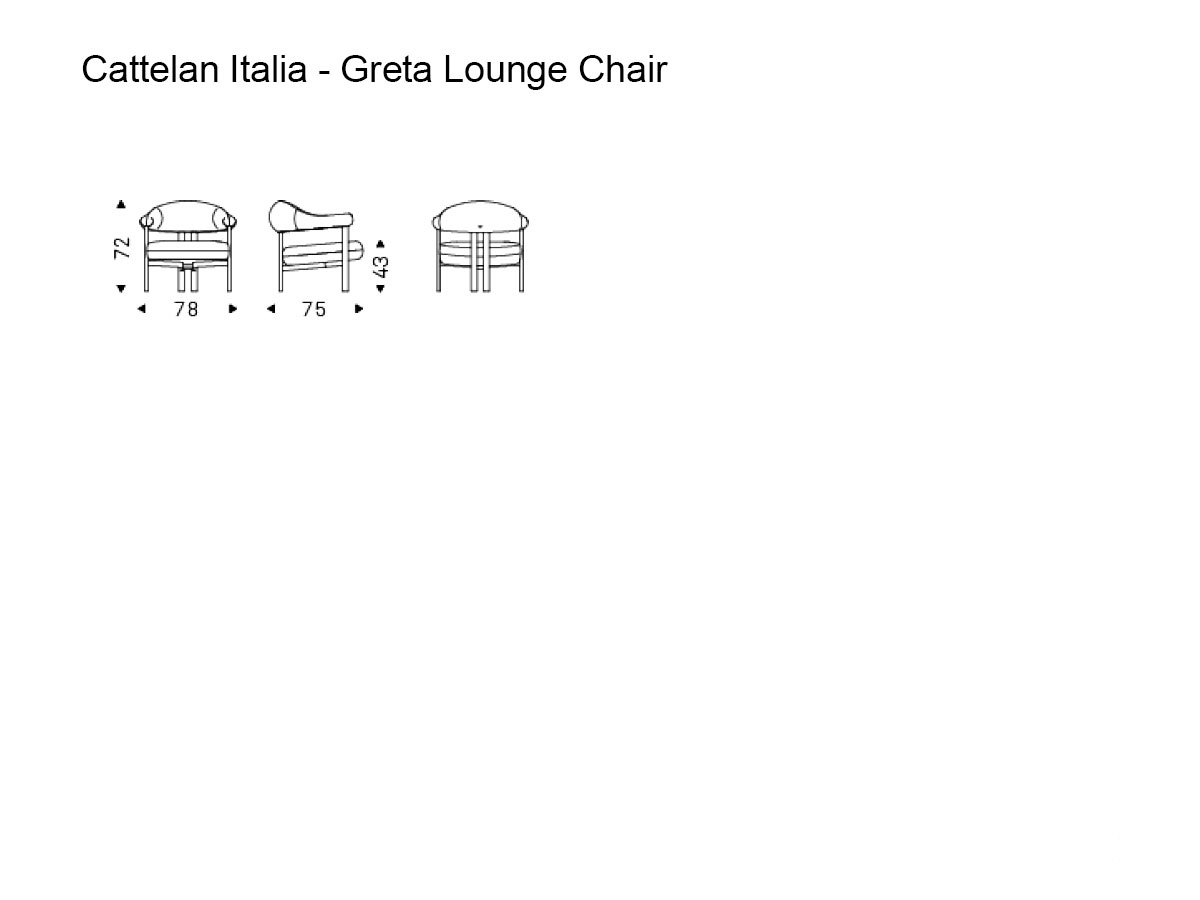 Cattelan Italia Greta Lounge Chair