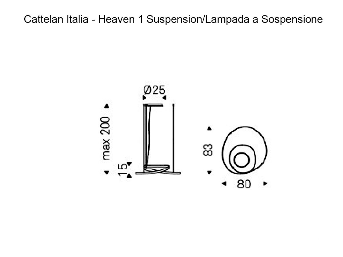 Cattelan Italia Heaven 1 Suspension Lamp