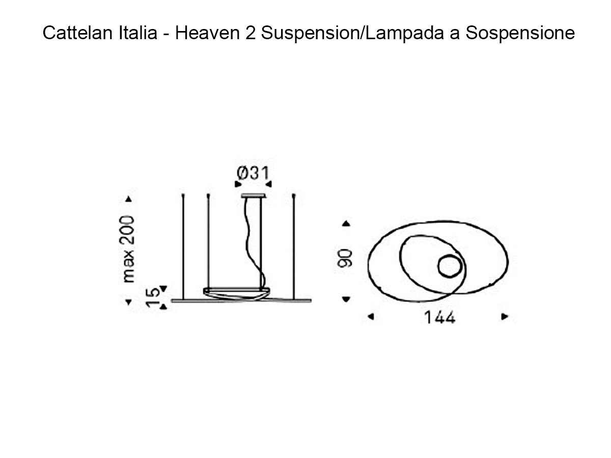 Cattelan Italia Heaven 2 Suspension Lamp