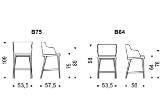 Cattelan Italia Magda Stool With Armrests