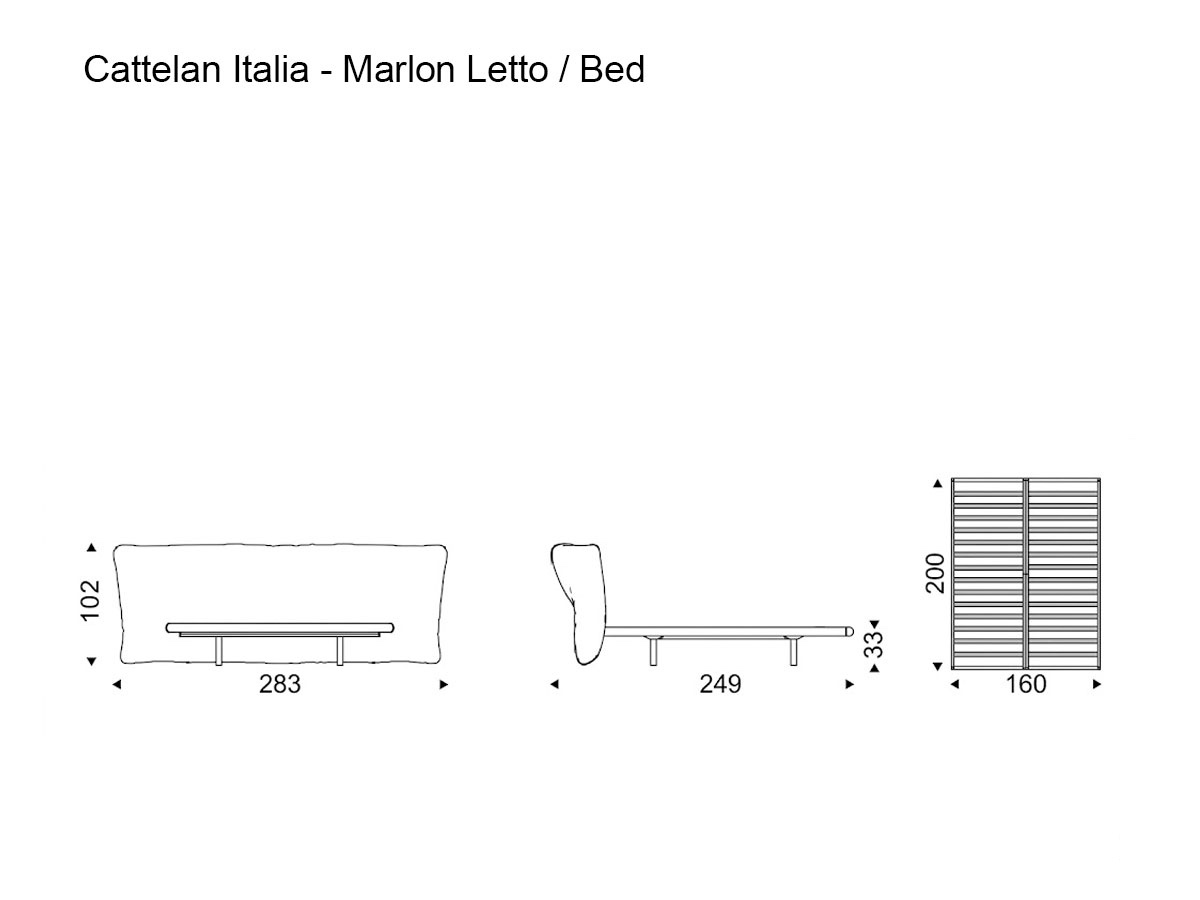 Кровать Cattelan Italia Marlon