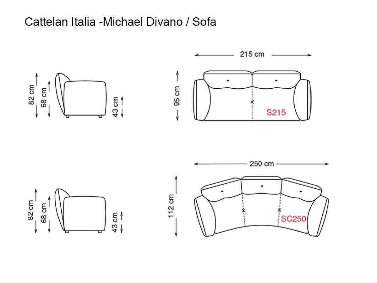 Cattelan Italia Michael Sofa