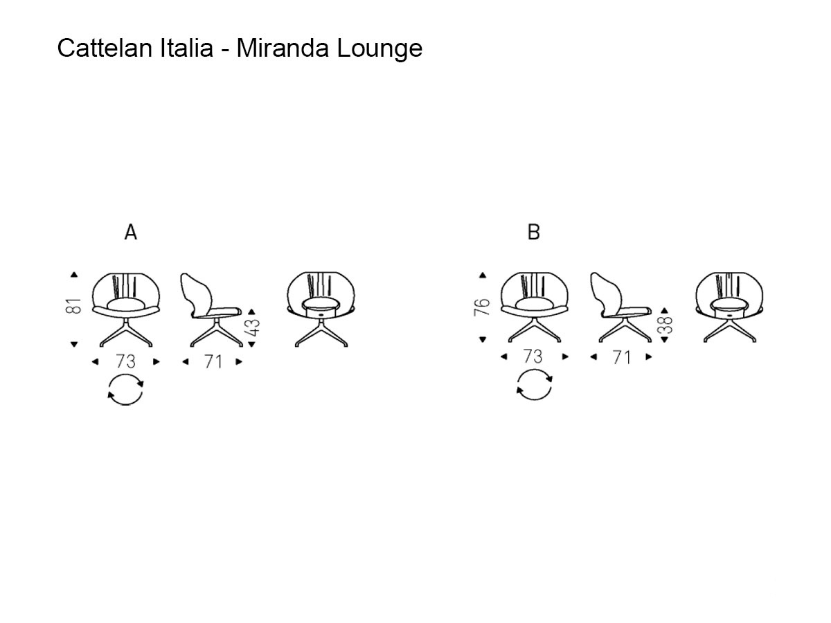 Cattelan Italia Miranda Lounge Armchair