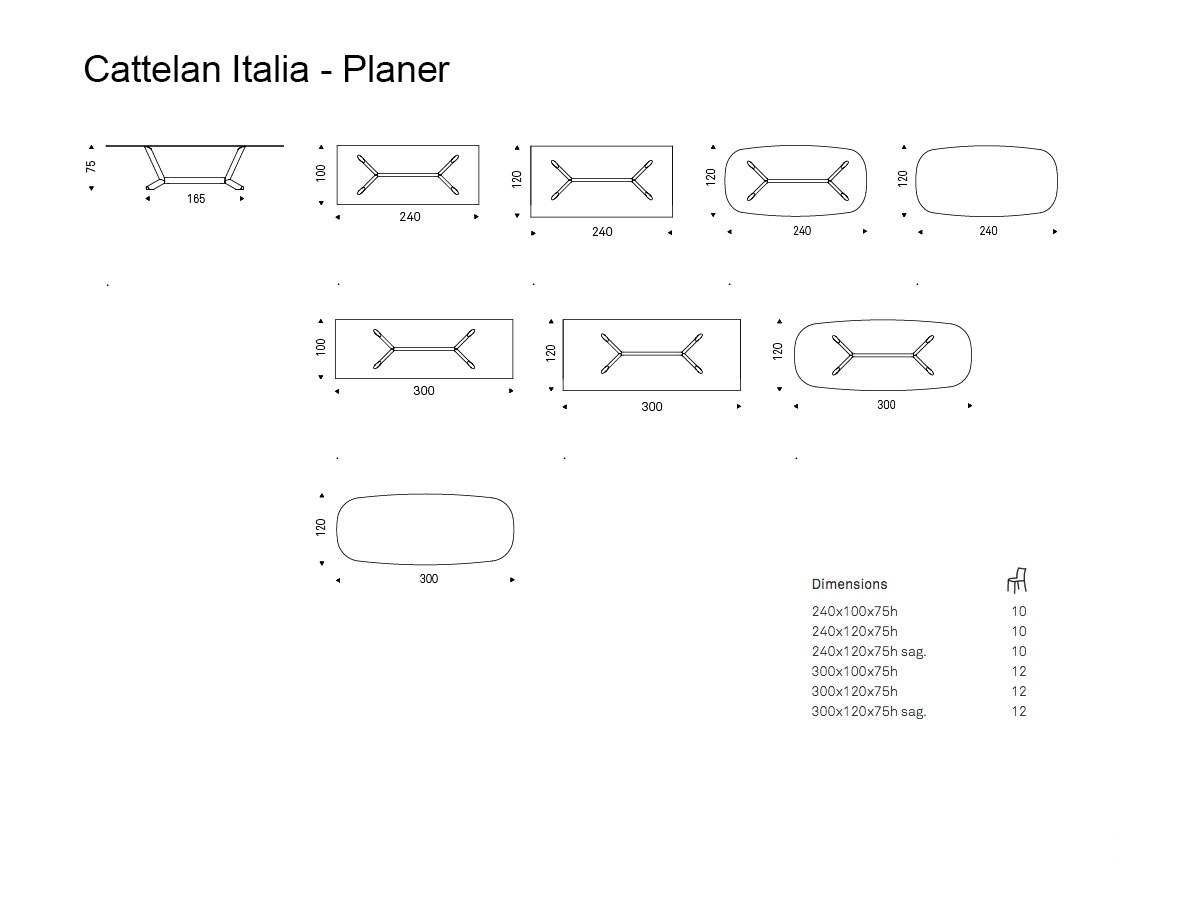 Cattelan Italia Planer Table 240 300 Cm