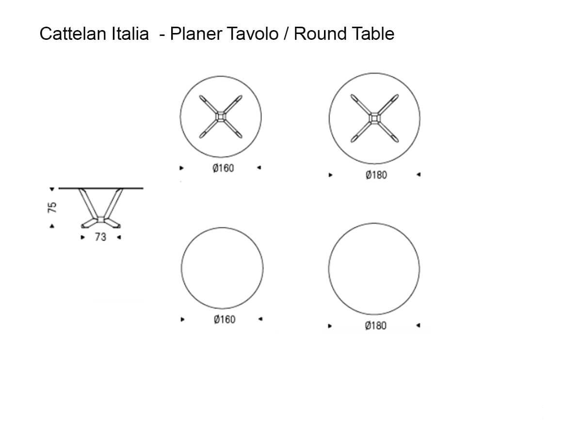 Cattelan Italia Planer Round Table