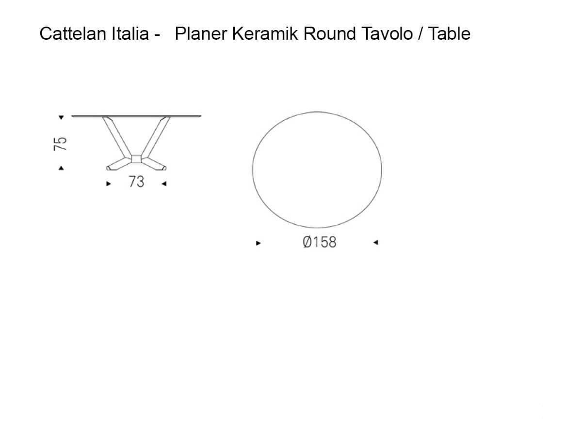Cattelan Italia Planer Keramik Round Table