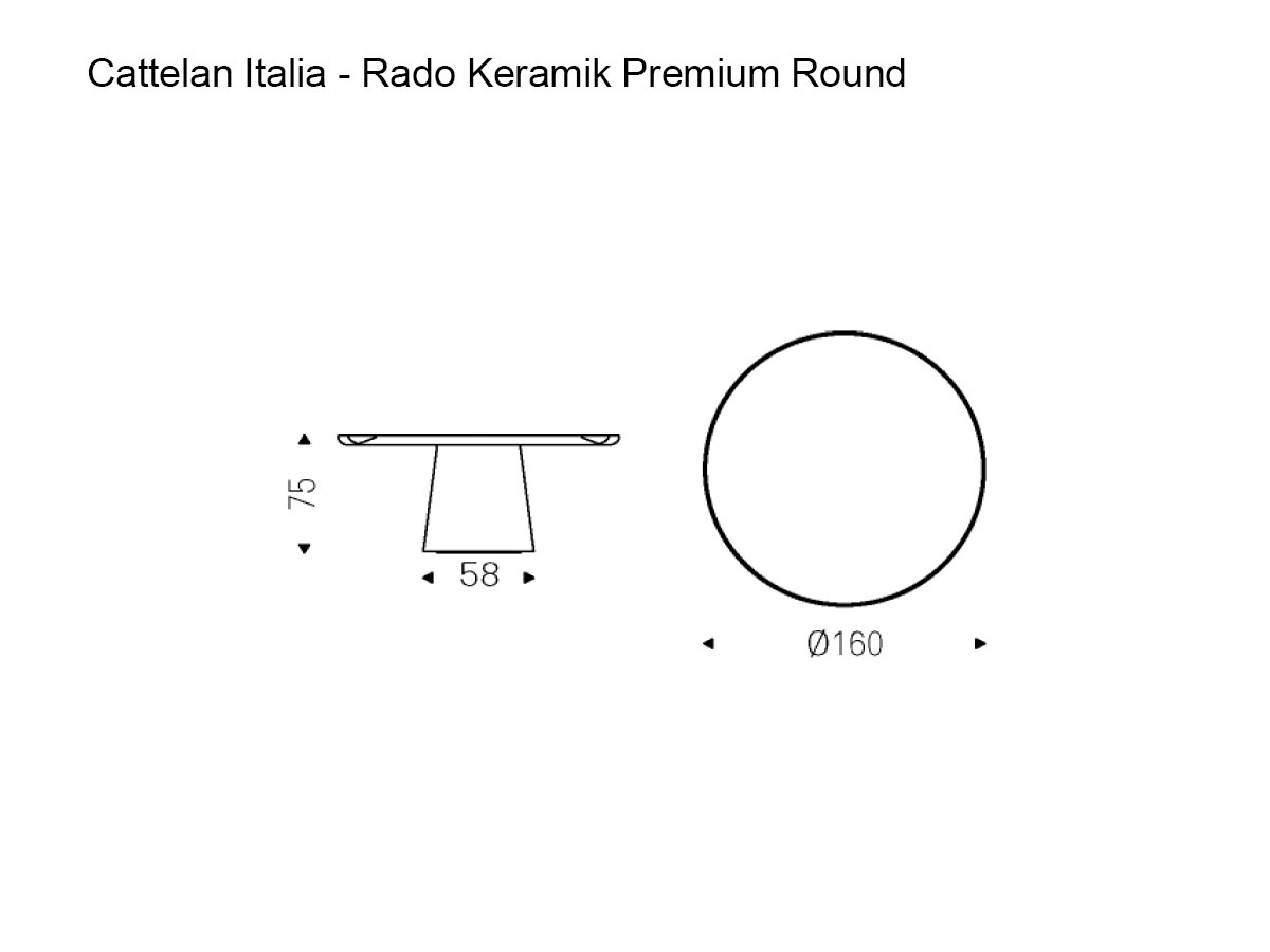 Cattelan Italia Rado Keramik Premium Round Table