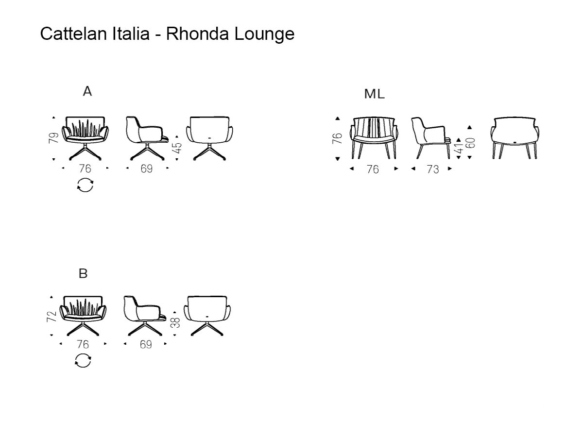Cattelan Italia Rhonda Lounge Armchair