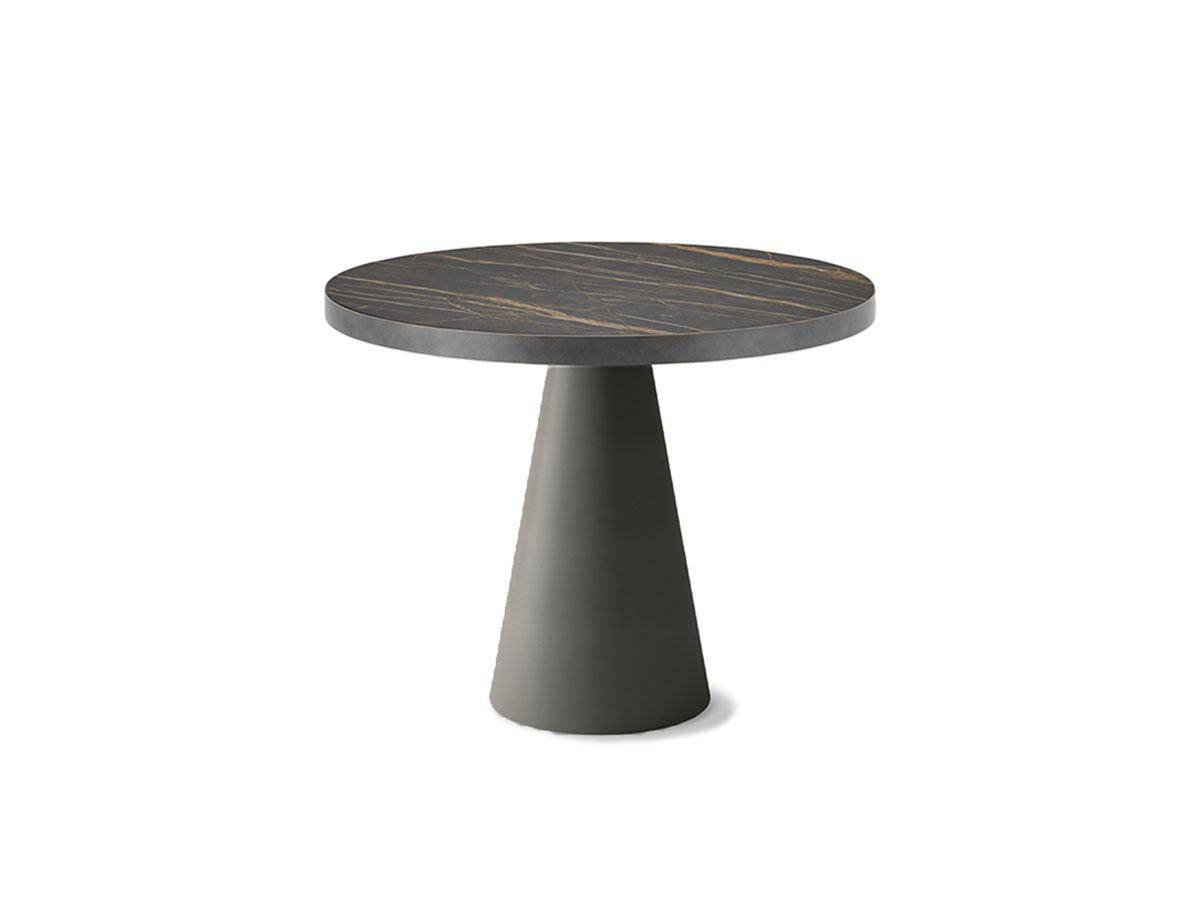 Cattelan Italia Saturno Keramik Bistrot Table Matt Portoro Goffred Titanium