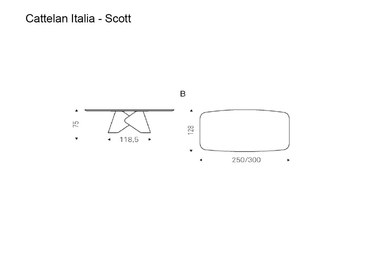 Cattelan Italia Scott Wood Table