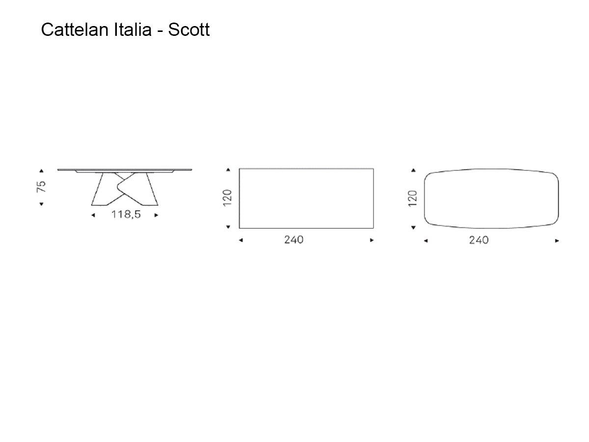 Cattelan Italia Scott Keramik Table