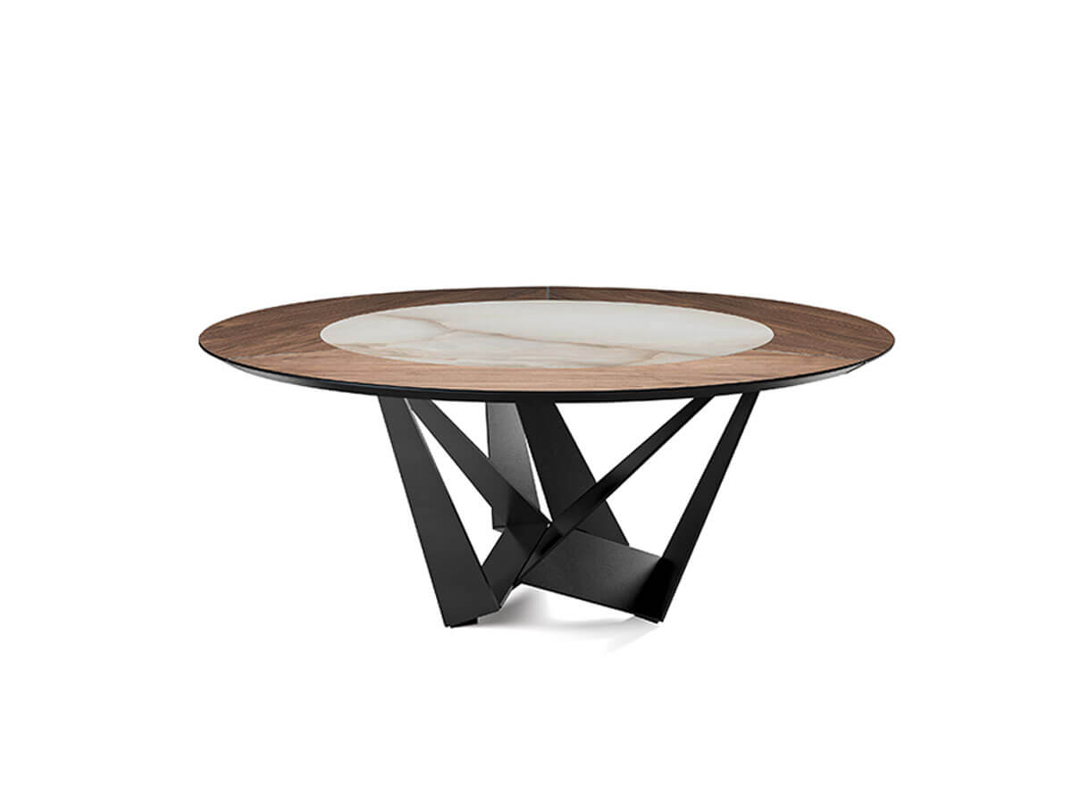 Cattelan Italia Skorpio Ker Wood Round Table