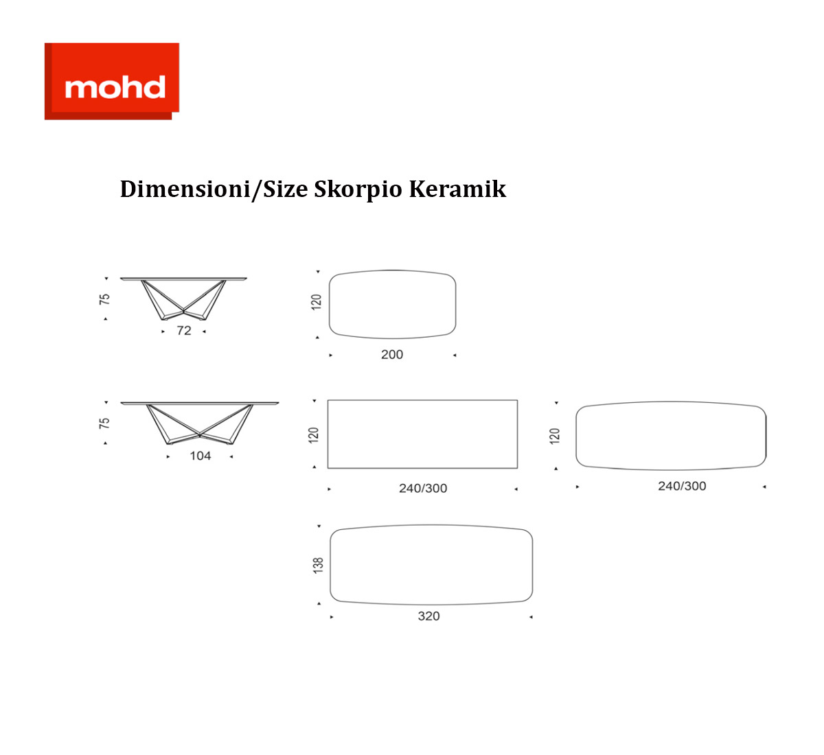 Cattelan Italia Skorpio Keramik Table