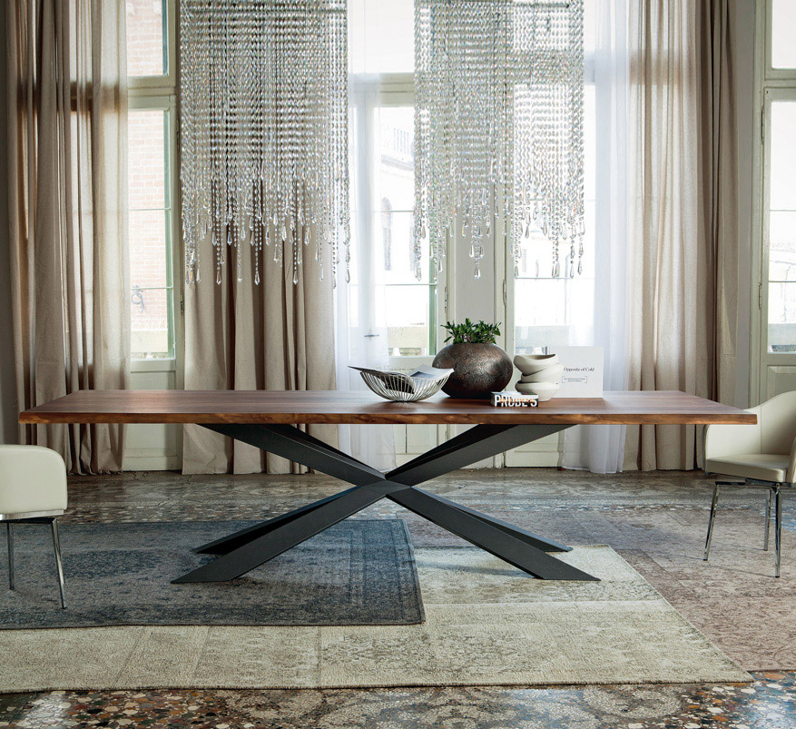 Cattelan Italia Spyder Wood Table