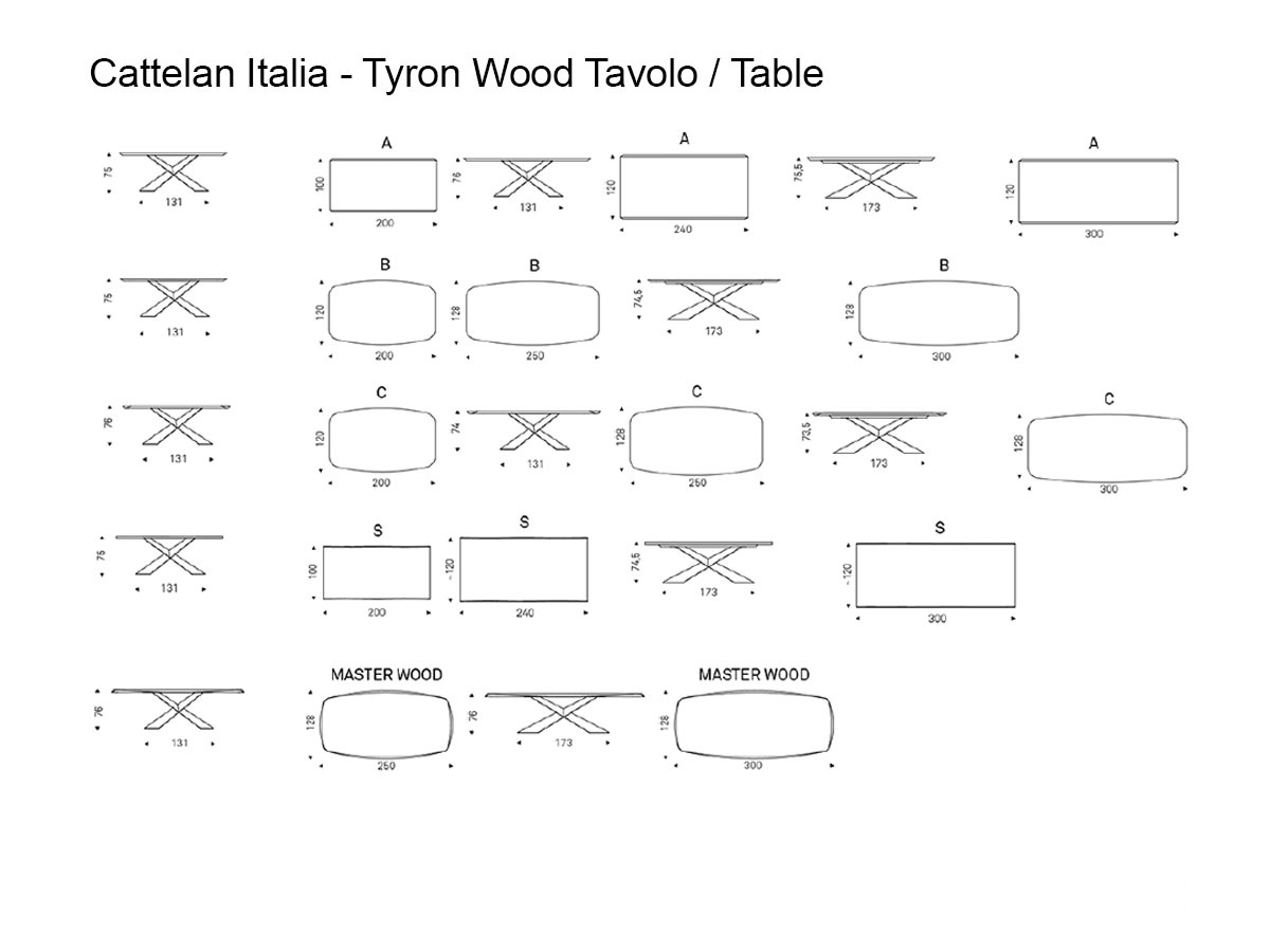 Cattelan Italia Tyron Wood Table