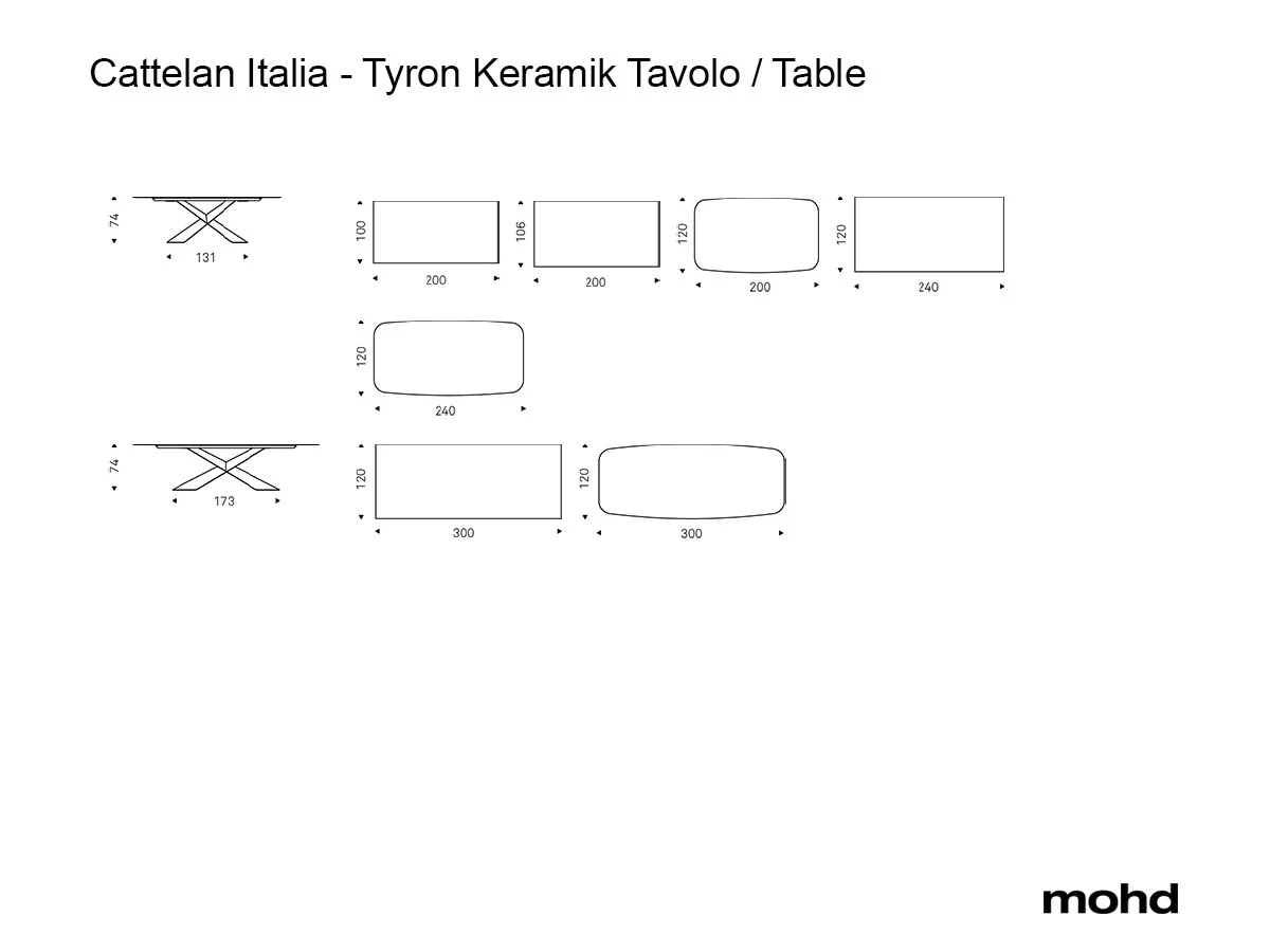 Cattelan Italia Tyron Keramik Table