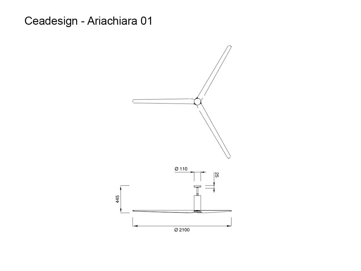 CEADESIGN Ariachiara 01 Ceiling Fan