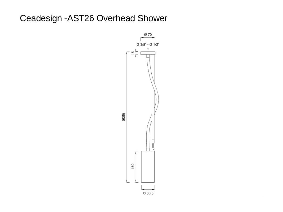 Душевая лейка CEADESIGN AST26, потолочная