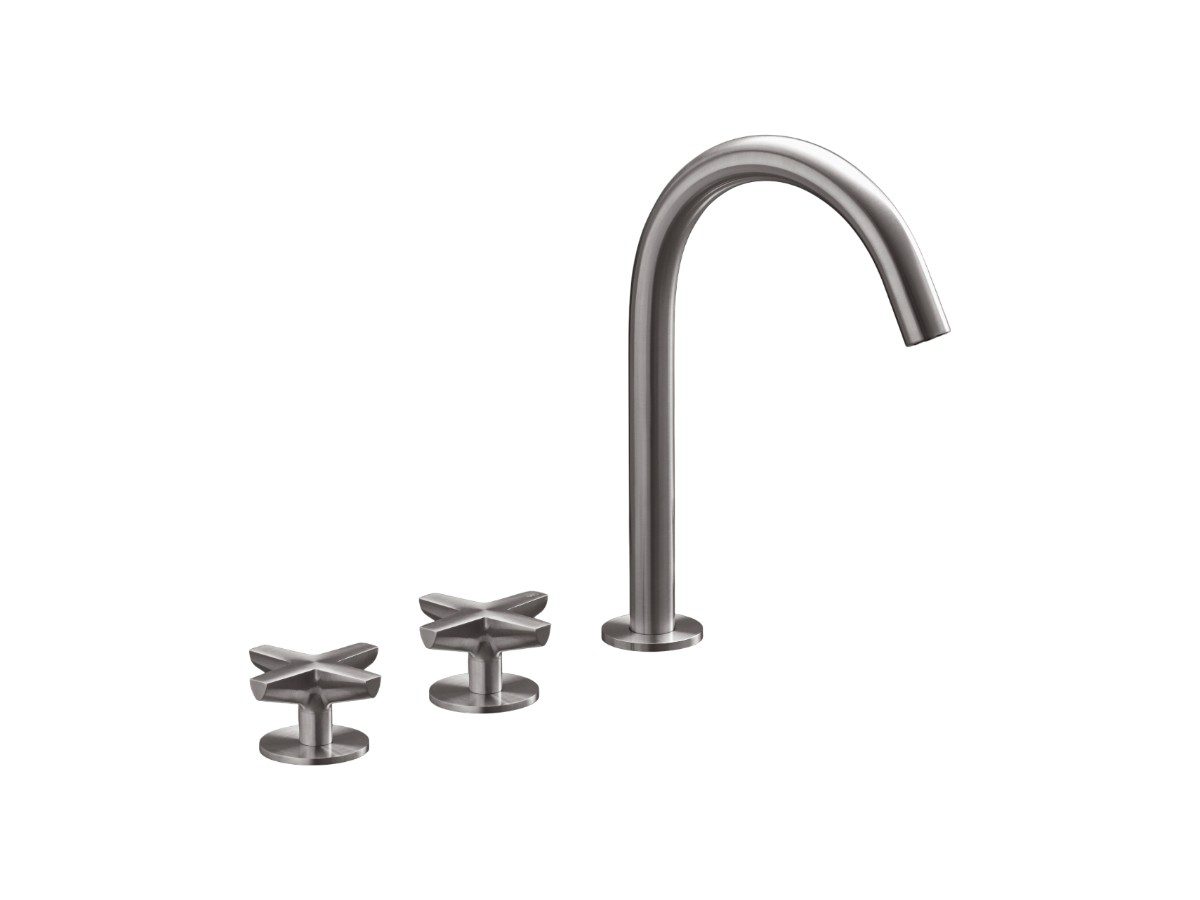 CEADESIGN Crx04 Bathroom Faucet Three Hole With Swivelling Spout