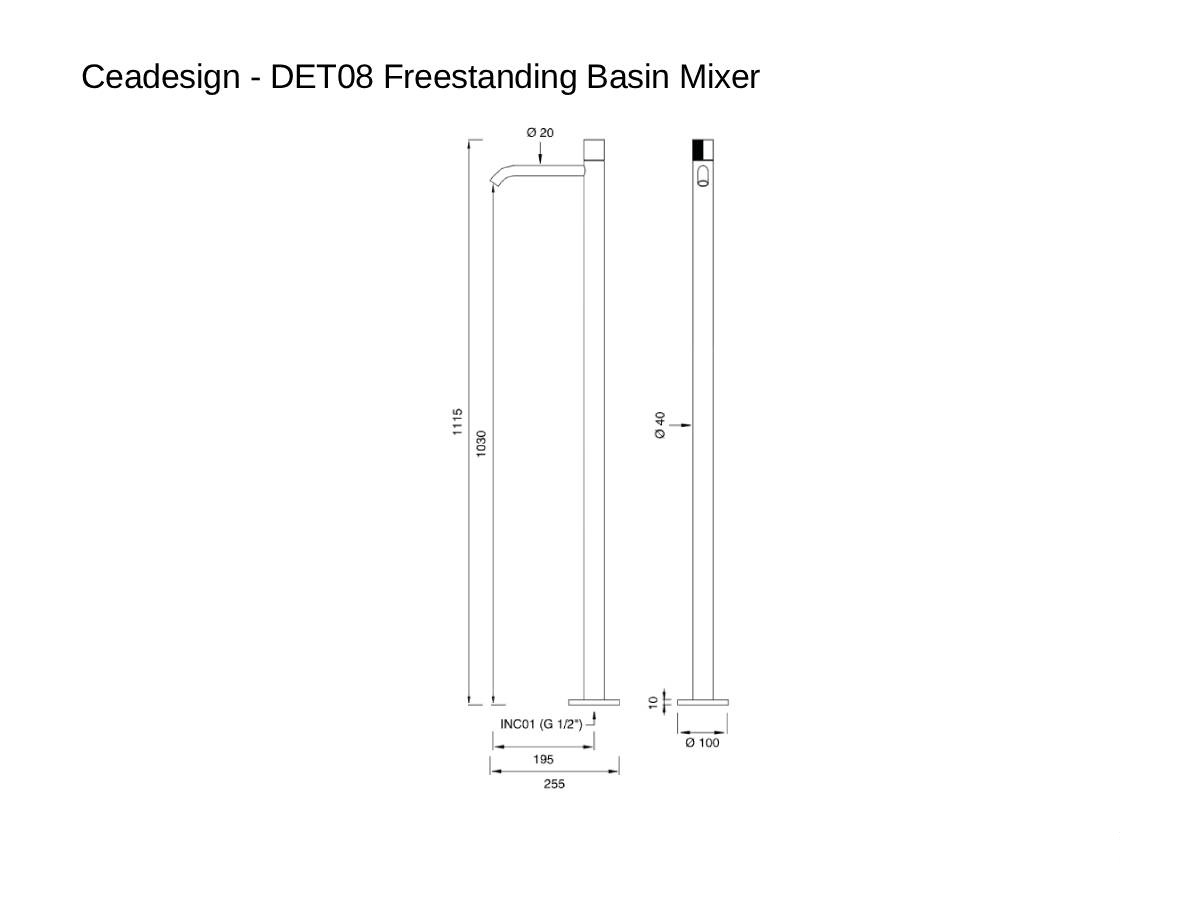 CEADESIGN Det08 Freestanding Basin Mixer
