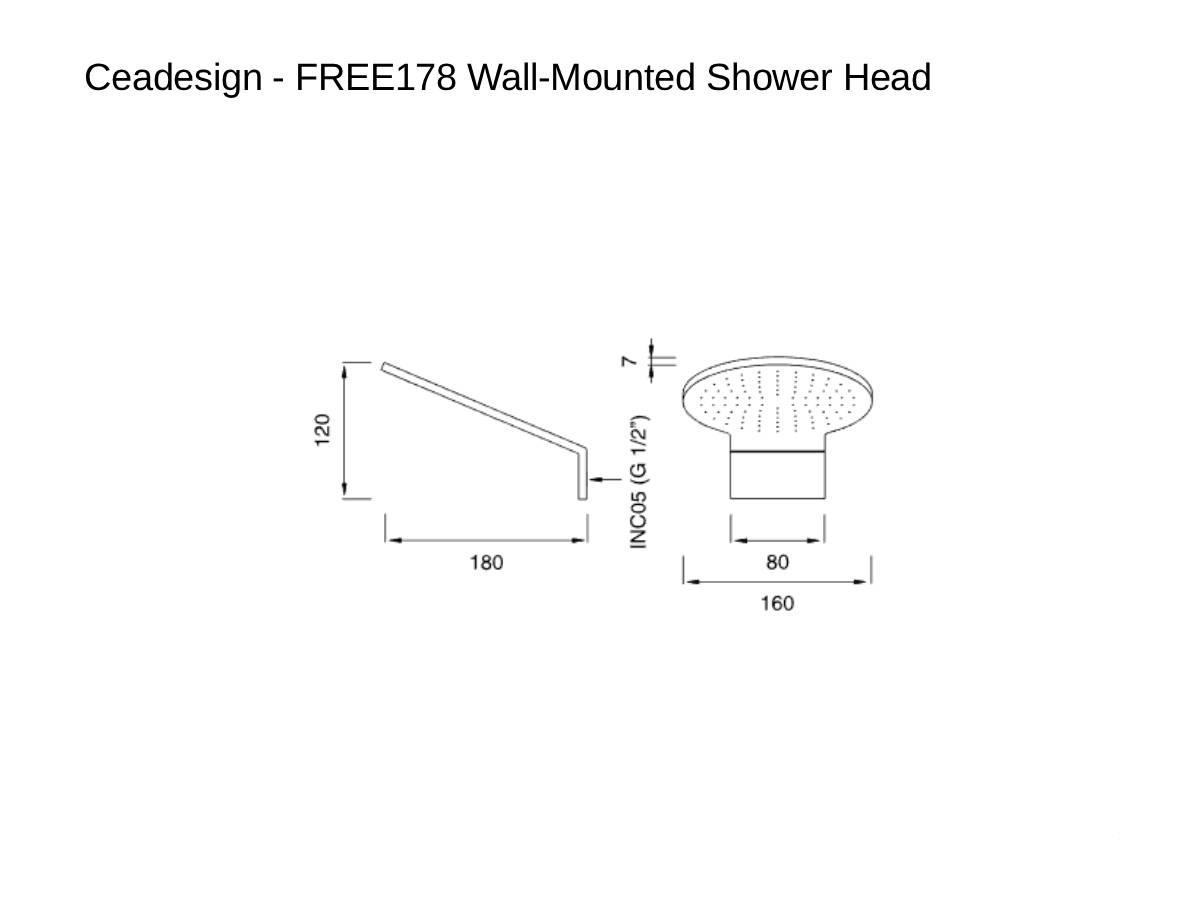 CEADESIGN Free178 Wall Mounted Shower Head