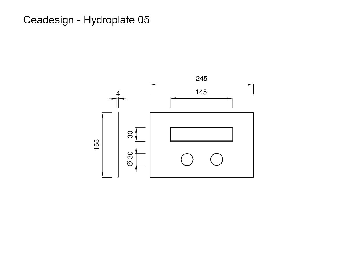 CEADESIGN Hydroplate 05 Plate For Dual Flush Geberit Cistern