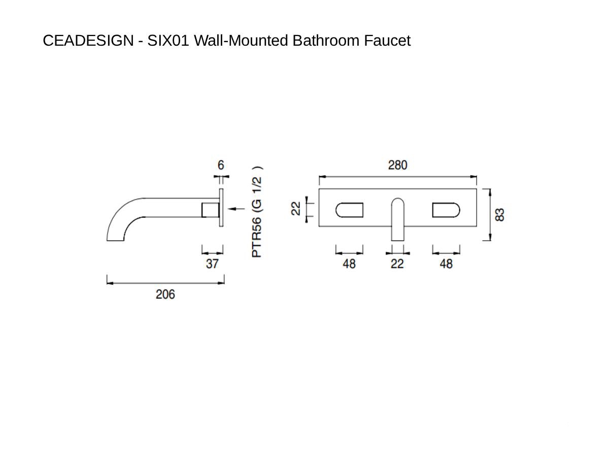 CEADESIGN Six01 Wall Mounted Bathroom Faucet