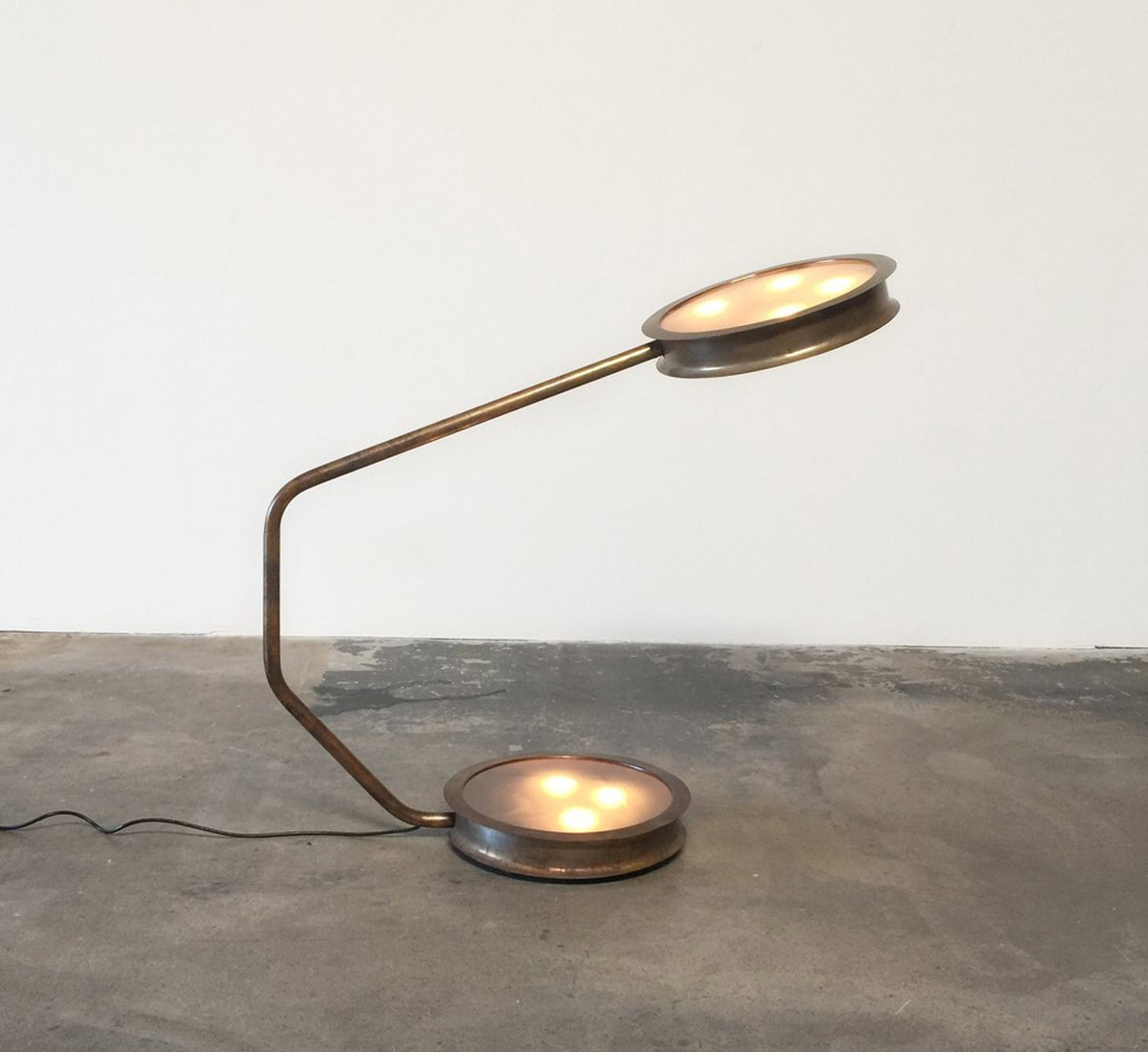 Ceccotti After Glow Burnished Brass Floor Lamp