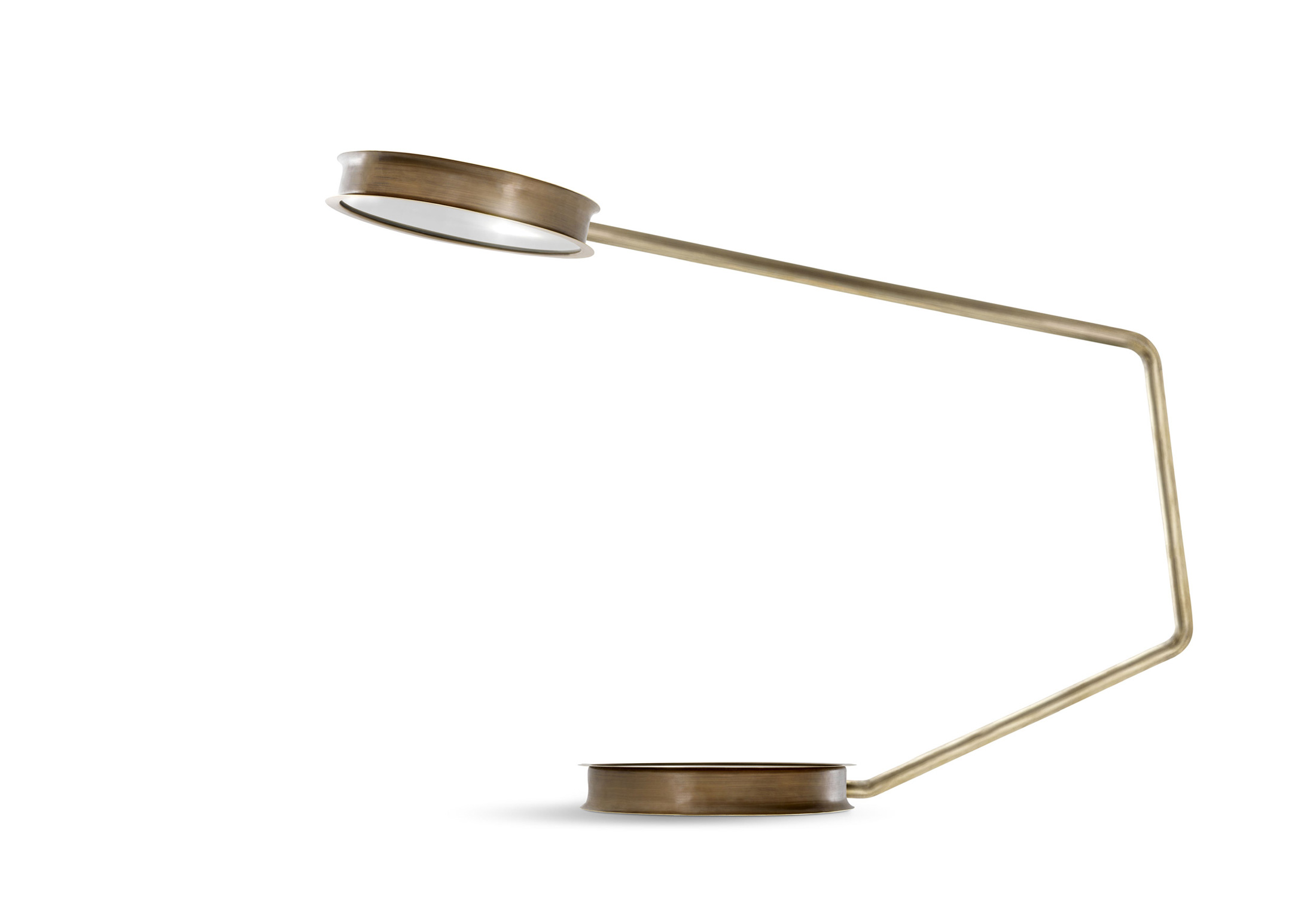 Ceccotti After Glow Burnished Brass Floor Lamp