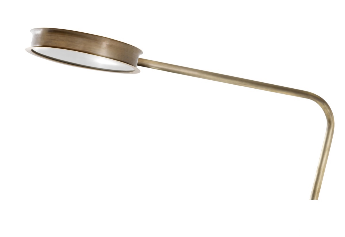 Ceccotti After Glow Brushed Brass Floor Lamp