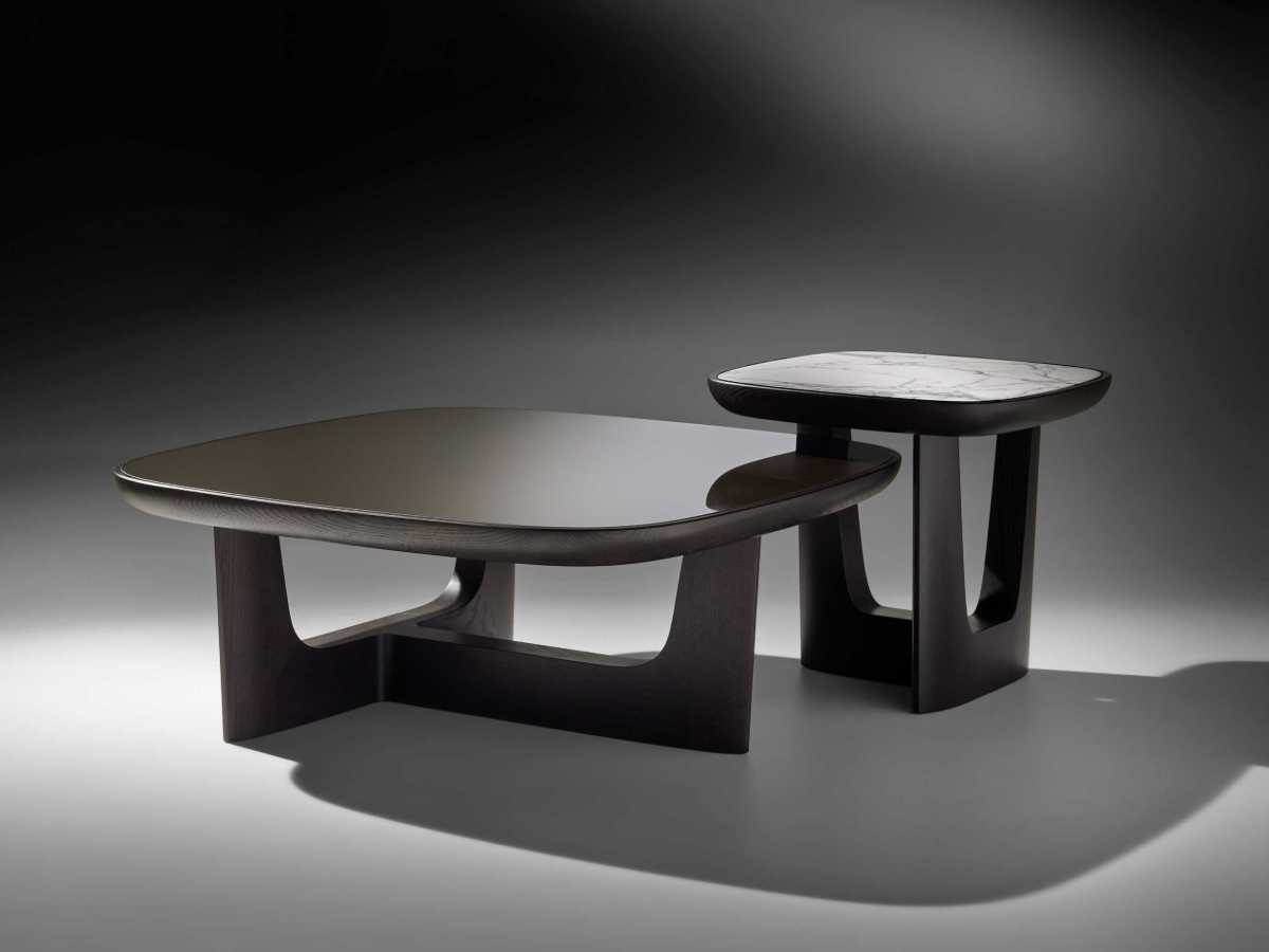Ceccotti Baldwin Coffee Table Square L 94 Cm Deep Espresso Glass Ash Wenge Pf