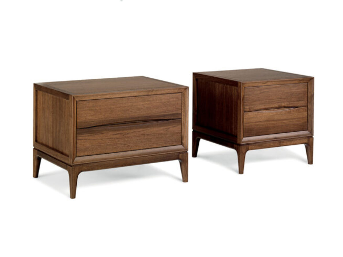 Ceccotti Brad Bedside Table Small Dark Walnut