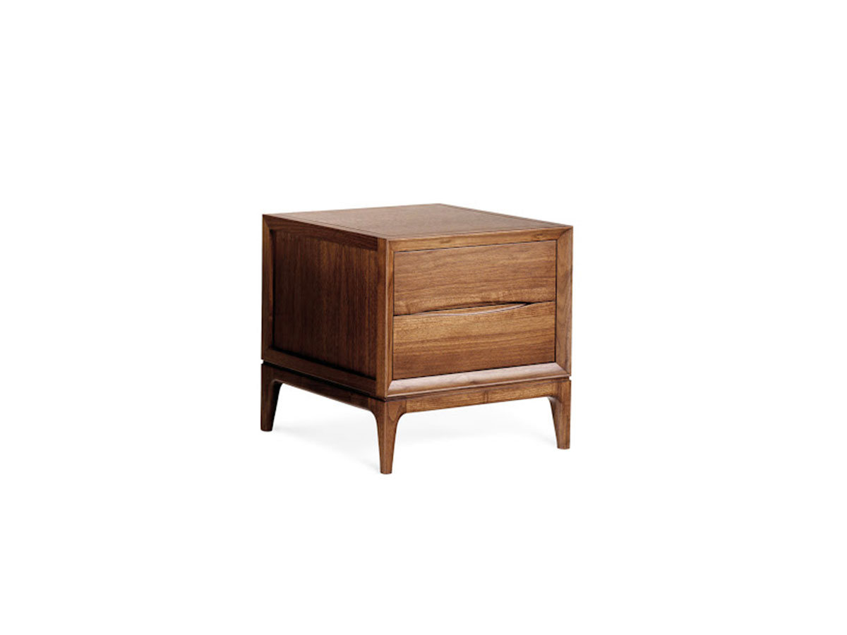 Ceccotti Brad Bedside Table Small Dark Walnut