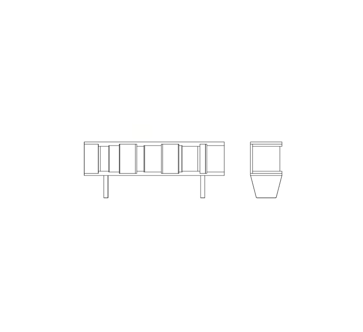 Ceccotti Dc 200 Low Bookshelf