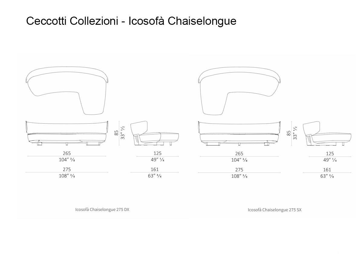 Ceccotti Icosofa Chaiselongue
