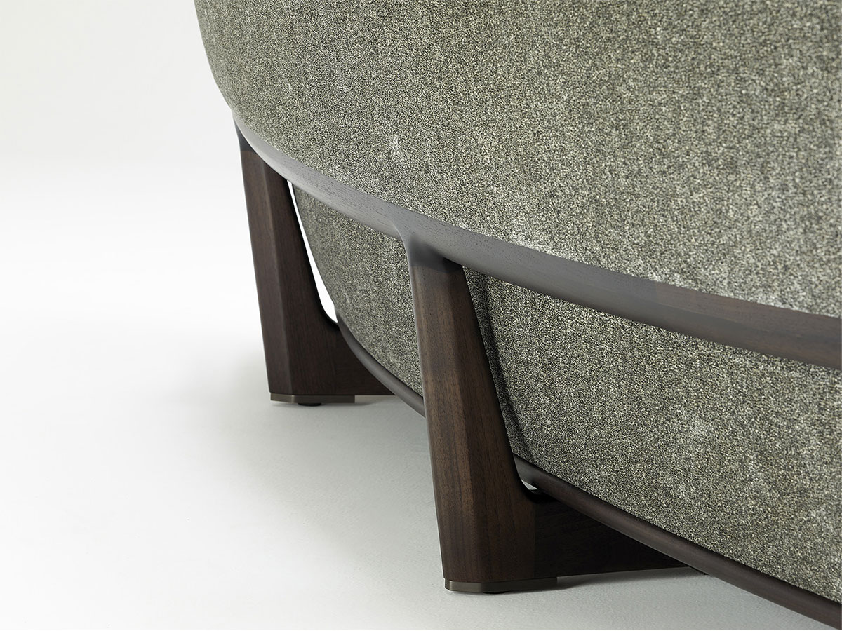 Ceccotti Icosofa Sofa Dark American Walnut Belsuede 012