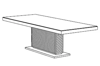 Ceccotti Ics Rectangular Table