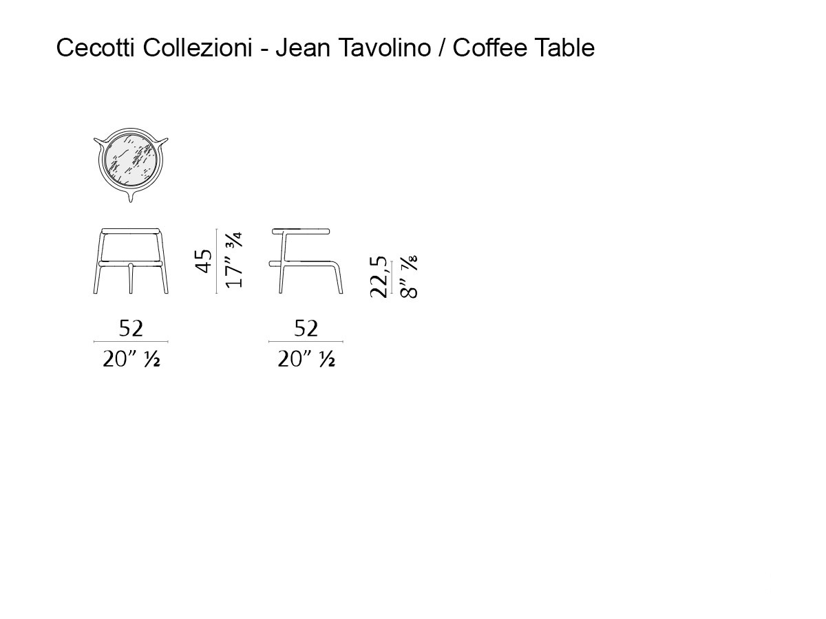 Ceccotti Jean Coffee Table Collezioni
