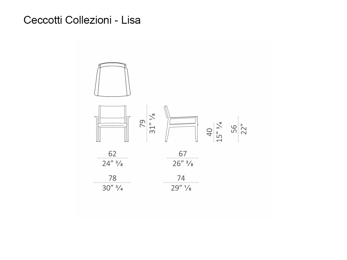 Ceccotti Lisa Armchair