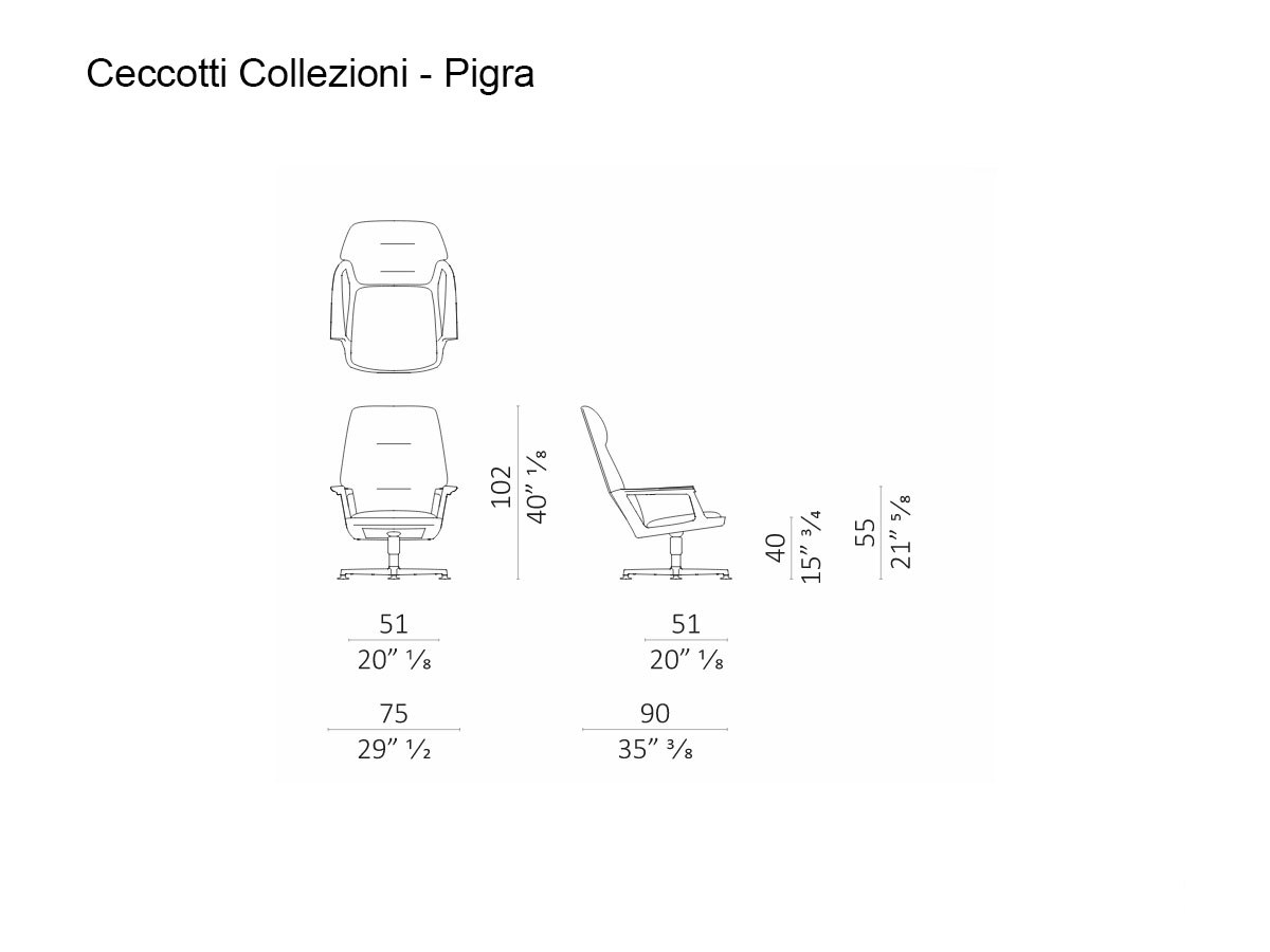 Ceccotti Pigra Armchair