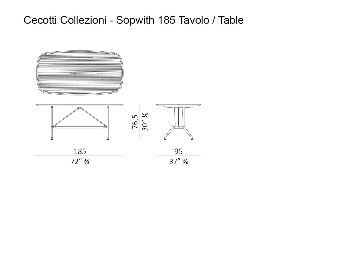 Стол Ceccotti Sopwith 185