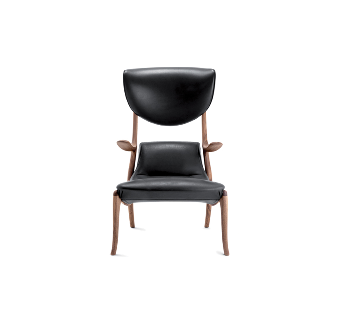 Ceccotti Star Trek Armchair 2002 Black Dark American Walnut