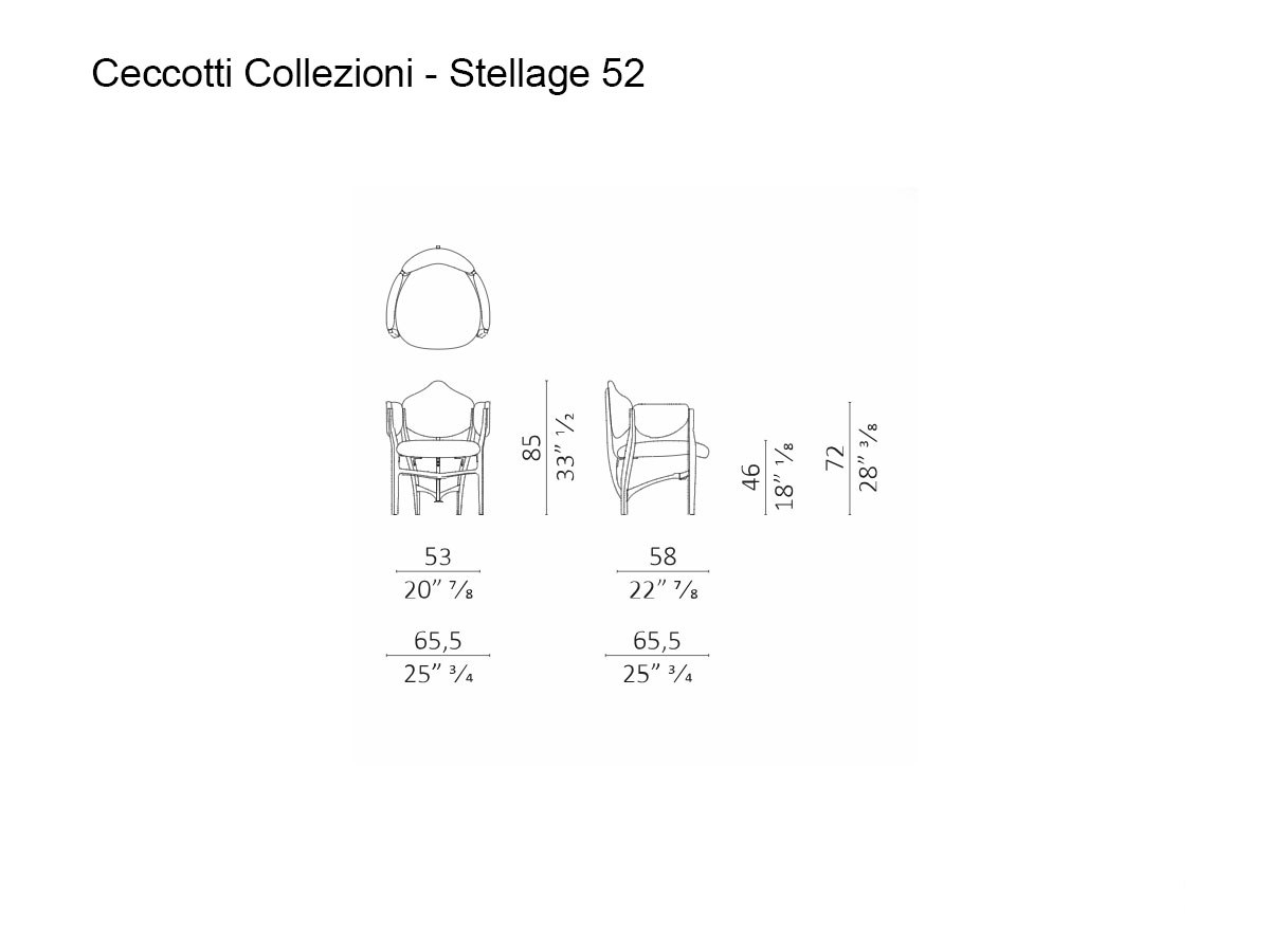 Ceccotti Stellage 52 Armchair