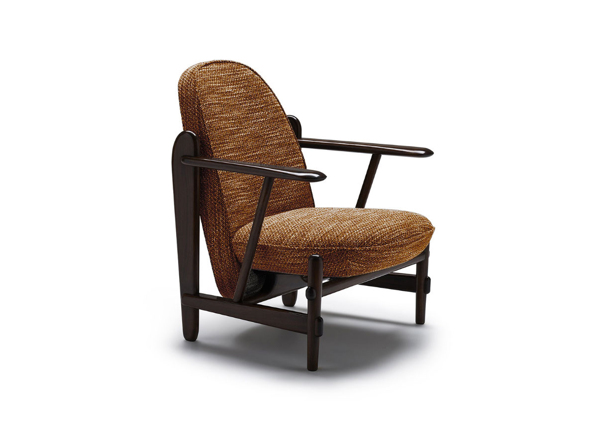 Ceccotti T Bone Armchair Mies 020 Walnut Oil Black