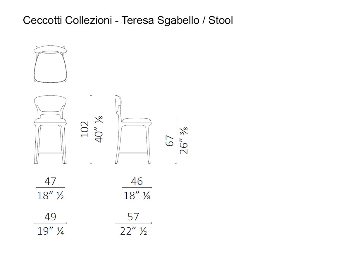 Ceccotti Teresa Stool